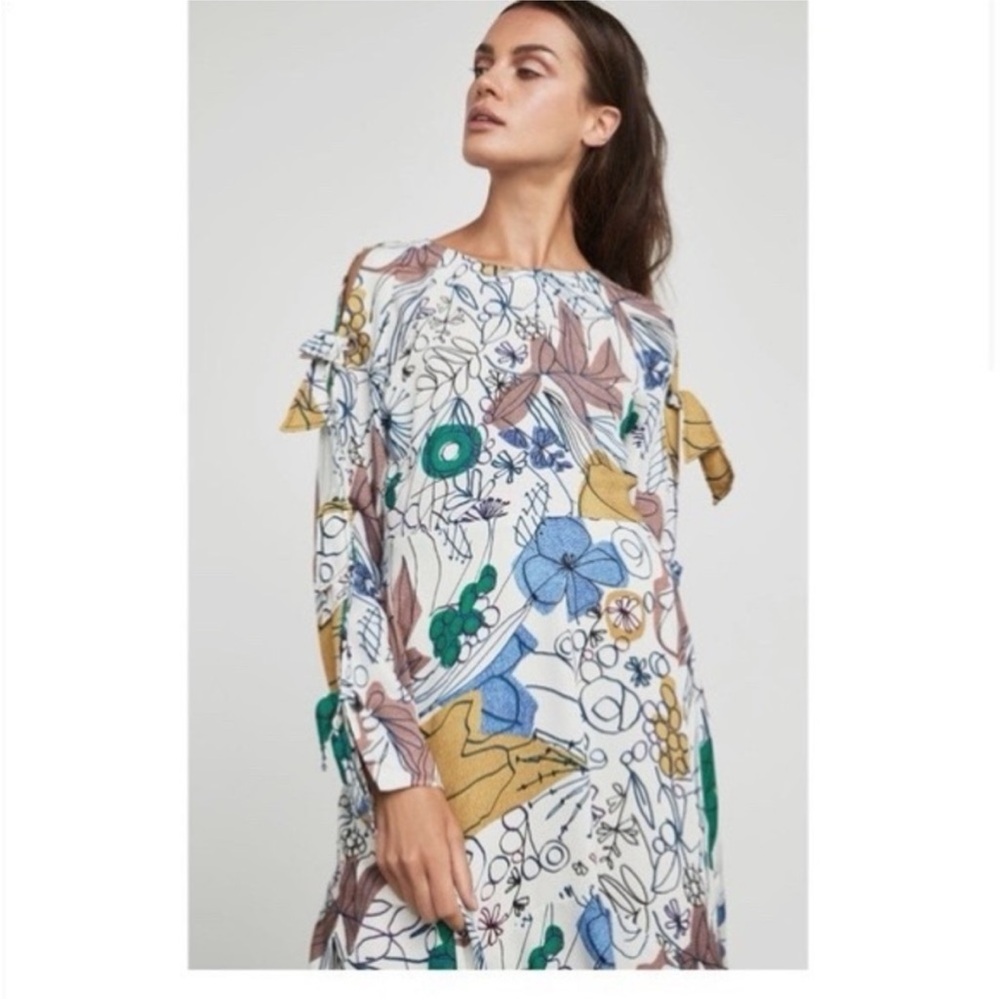 NWOT BCBGMAXAZRIA Cicely Floral-Print Dress Size 2
